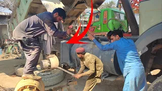 Forget Fancy Tools Watch How Pakistani Mechanics Repairing Mercedes Suspension with Pure Skills