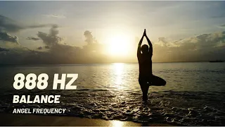 888 Hz Pure Tone | Angel Frequency | Balance | 8 Hours