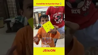 Kunali Ne Ye Kya Kar Diya 😱 @souravjoshivlogs7028 | Rubik's Cube Solve In 10 Second 😱 #shorts #viral