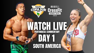 Day 1 South America -- 2023 CrossFit Games Semifinals (Portuguese Commentary)