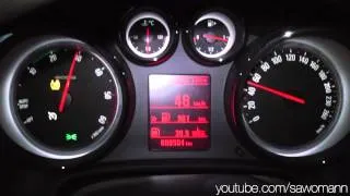 2014 Opel Astra 1.6 CDTI ecoFLEX 110 HP 0-100 km/h Acceleration GPS