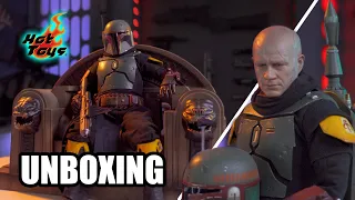 Star Wars Hot Toys Boba Fett On Throne Unboxing + Posing Session