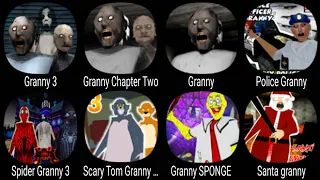 Granny 3, Granny Chapter Two, Granny, Police Granny, Spider Granny 3, Scary Tom Granny Grandpa Jerry