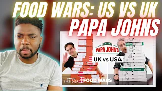 🇬🇧BRIT Reacts To FOOD WARS - US vs UK PAPA JOHNS!