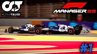 UN DEBUT DE BECARIOS - F1 MANAGER 23 MODO CARRERA #1 (AlphaTauri) - RubenMF