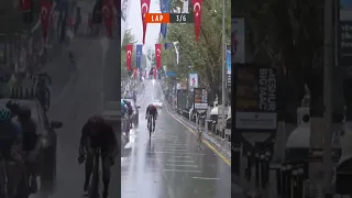 Unexpected addition to the breakaway at the Tour of Istanbul! 🐕 #Shorts