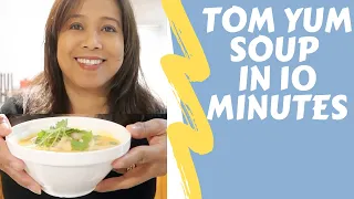 HOW TO MAKE TOM YUM SOUP IN 10 MINUTES - HOME MADE (FAST)