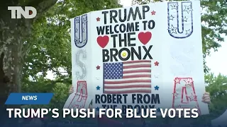 Trump targets blue voters in Bronx, Democrats on defense as polls show shift