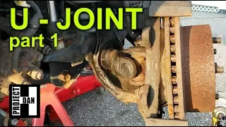 JEEP XJ FRONT AXLE U JOINT AND THE HUB FROM HELL - PART 1 - 2000 JEEP CHEROKEE XJ