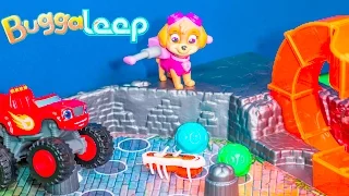 Unboxing the Hexbugs Buggaloop Game with Blaze and Paw Patrol Toys