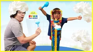 PIE FACE SKY HIGH CHALLENGE Parent vs Kid!