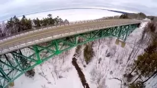 Upper Tahquamenon Falls & Cut River Bridge - Winter