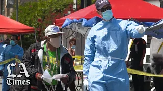 COVID-19 testing in skid row: Understanding the spread of the coronavirus in the homeless community