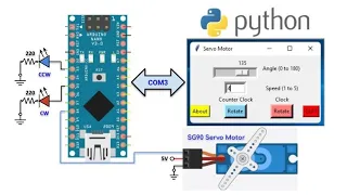 Python GUI for Arduino Servo Motor Control