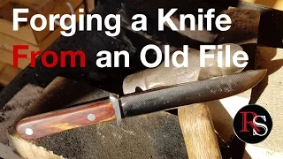 Knife making - Forging A Knife From An Old File