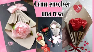 Cómo envolver una rosa eterna,🌹 Fácil