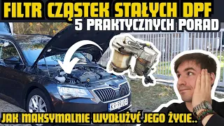 Jak dbać o filtr cząstek stałych DPF żeby przedłużyć jego życie? 5 praktycznych porad !!!