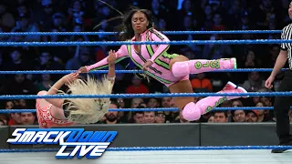 Charlotte Flair, Becky Lynch & Naomi vs. The Riott Squad: SmackDown LIVE, Jan. 16, 2018