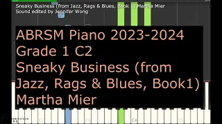 2023-2024 ABRSM Piano Grade 1 C2 Sneaky Business (from Jazz, Rags & Blues, Book 1) Martha Mier
