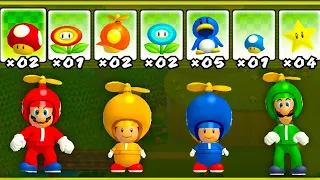 New Super Mario Bros. Wii – 4 Players World 1 Walkthrough Co-Op