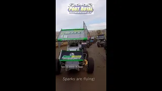 Port Royal Speedway 410 Sprint Car Feature Start