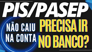 PIS/PASEP NÃO FOI PAGO - DEVO IR NO BANCO PARA SACAR O ABONO SALARIAL?