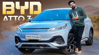BYD Atto 3 with 521KM Range EV Review || in Telugu ||