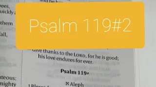 Psalm 119 #2 TIME