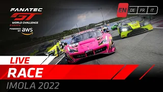 LIVE | Full Race | Imola | Fanatec GT World Challenge Europe Powered by AWS. 2022 - (English)