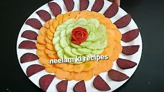 Beautiful and easy salad decorations ideas by neelam ki recipes