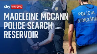 Day 2 of the Search of Arade dam reservoir by police investigating Madeleine McCann's Disappearance