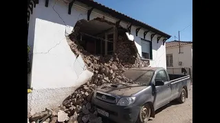 Сильное землетрясение магнитудой 6.3 произошло в центральной части Греции #earthquake #Greece