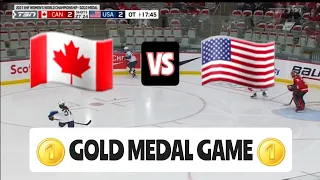 FULL 3-ON-3 OVERTIME Canada v USA - Gold Medal (2021 IIHF Womens Hockey)  + CELEBRATION/ANTHEM