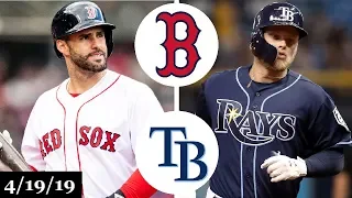 Boston Red Sox vs Tampa Bay Rays Highlights | April 19, 2019