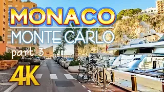 Glamorous Monaco: 4K Car Journey through Sunny Winter Streets – Monte Carlo & Fontvieille 🌟🚗✨