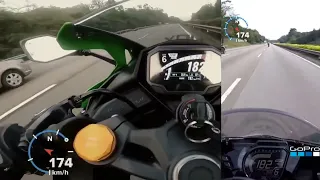 Top Speed GPS MODENAS ZX25R VS HONDA CBR250RR SIDE BY SIDE MALAYSIA... credit to @ajul_anis