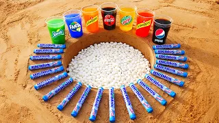 Mentos vs Coca Cola, Different Schweppes, Sprite, Mtn Dew, Fanta and Pepsi Underground!