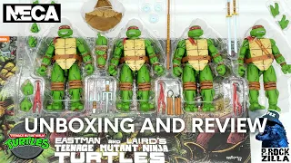 NECA TMNT Jim Lawson Figure 4-Pack | Teenage Mutant Ninja Turtles Mirage Comics | Unboxing & Review