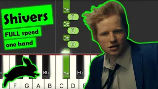 ed sheeran - shivers - piano tutorial - full speed