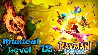 Rayman Legends ЗРЕЛОЕ КРУГОСВЕТНОЕ ПУТЕШЕСТВИЕ 8 БИТ, музыкальный уровень.