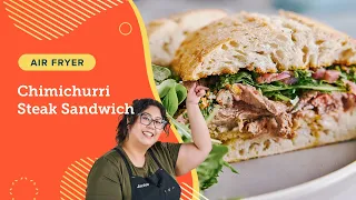 Best Chimichurri Steak Sandwhich Air Fryer Recipe!