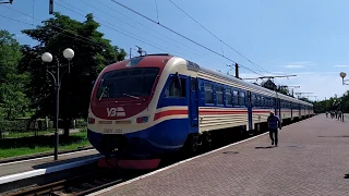 Перший електропоїзд зі Львова прибуває у Трускавець 26 червня 2020 р.