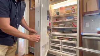 Remove the door panels off a sub zero 500, 600 series fridge