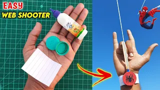 How to make SPIDER-MAN webshooter with bottle cap | Simple and easy spiderman web shoot | Marvel fan