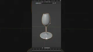 Как быстро сделать бокал с помощью кривых в Blender #shorts