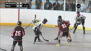 Saint John Most Wanted vs Newfoundland Black Horse 2018 Canada Ball Hockey Nationals in Winnipeg, MB