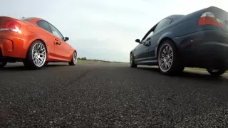 BMW Série 1 M Coupé VS M3 E46 accélération (Motorsport)