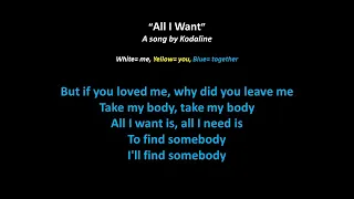 All I Want (Karaoke Duet) | Full Version