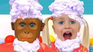 Bath Song + more Children's Songs and Videos by Katya and Dima