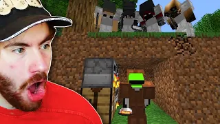 Sapnap Reacts To Minecraft Speedrunner VS 4 Hunters REMATCH...